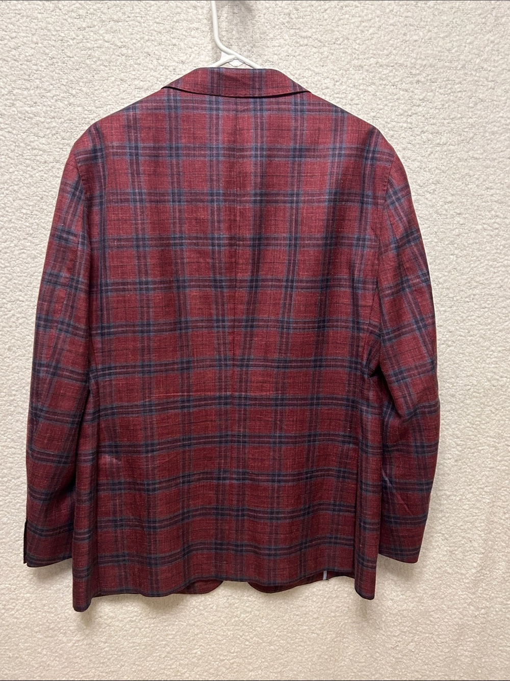 Peter Millar Red Plaid Sport Coat Blazer - Picture 6 of 8